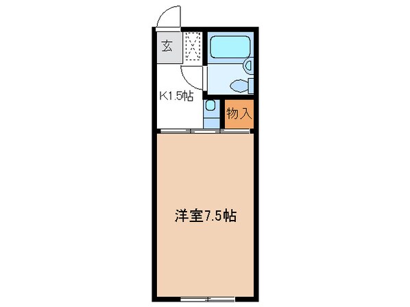 ハイユニＫ１の物件間取画像